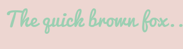 Image with Font Color 9BCFB2 and Background Color EDD6D1